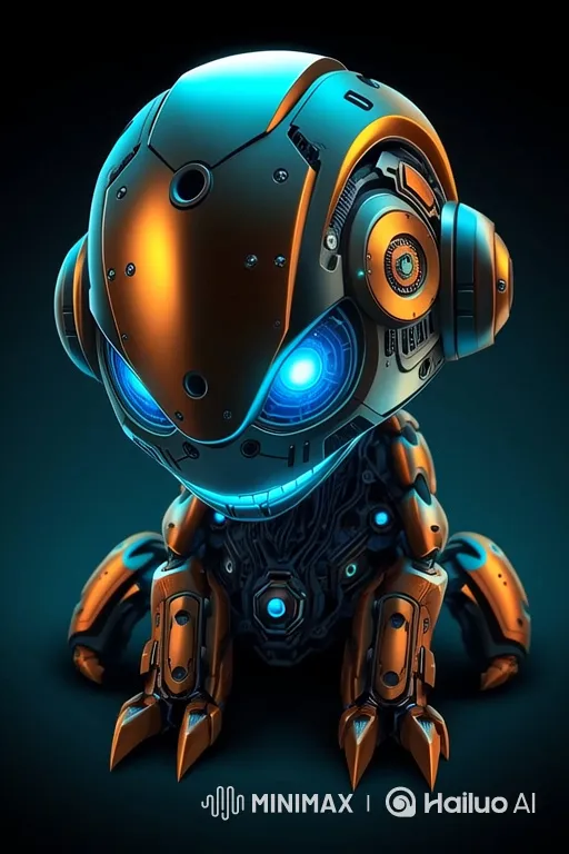 Futuristic Robot Awakens with Gentle Movements – AI Generated Video | Hailuo AI