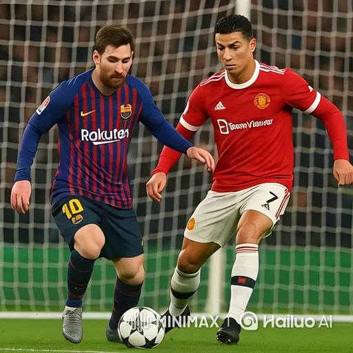 Title: Messi vs. Ronaldo: A High-Stakes Dribble Duel – AI Generated Video | Hailuo AI