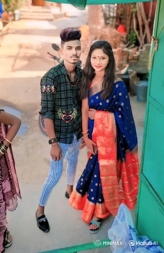 Young Couple in Stylish Outfits Holds a Quiet Moment – AI Generated Video | Hailuo AI