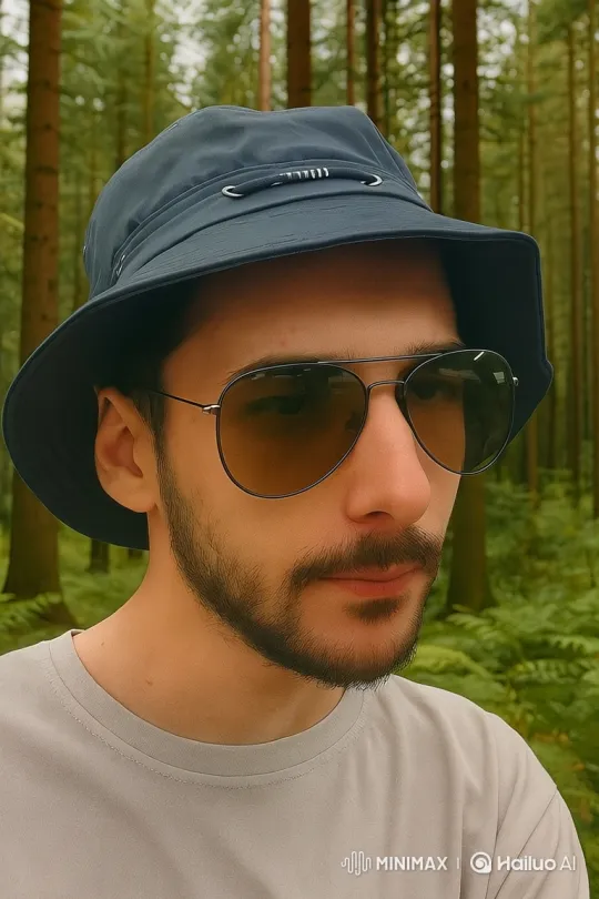 Young Man Running Through Sunlit Forest – AI Generated Video | Hailuo AI
