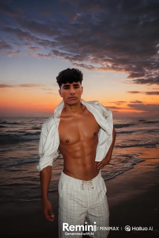 Beach Sunset: Man Resists Arrest, Punches Officer – AI Generated Video | Hailuo AI
