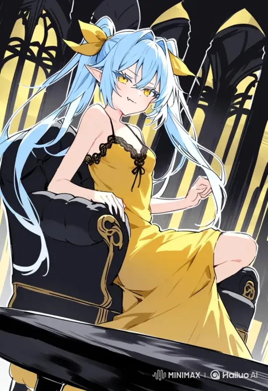 Mysterious Elven Queen in Majestic Dark Hall – AI Generated Video | Hailuo AI