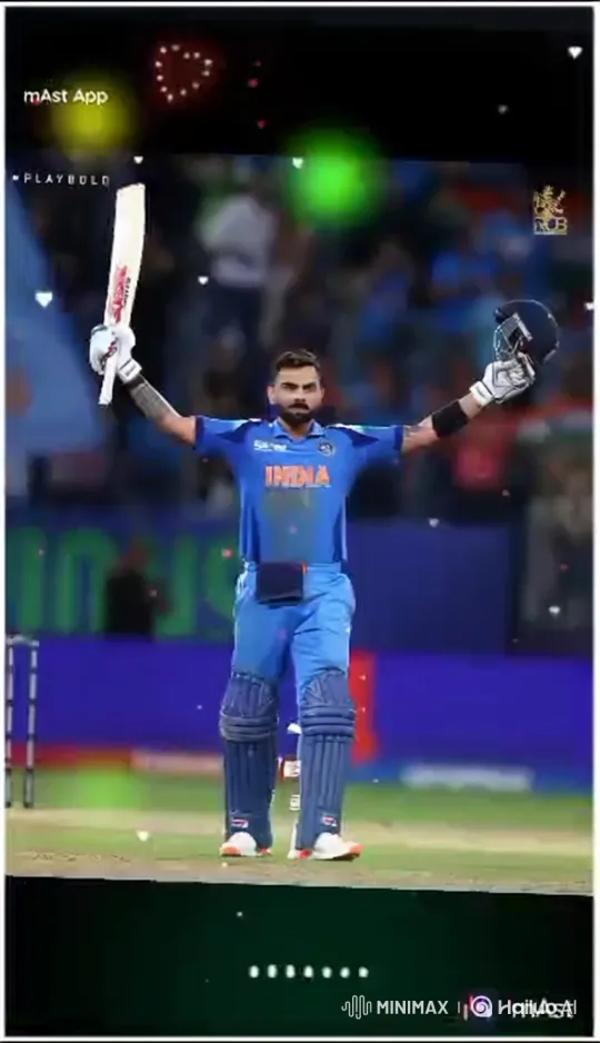 Indian Cricketer Celebrates Victory in Slow Motion – AI Generated Video | Hailuo AI