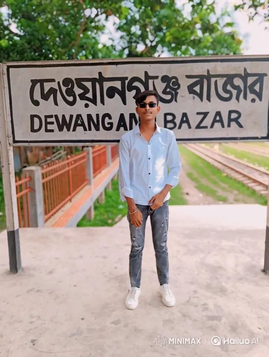 Young Man on Dewanganj Bazaar Train Platform – AI Generated Video | Hailuo AI