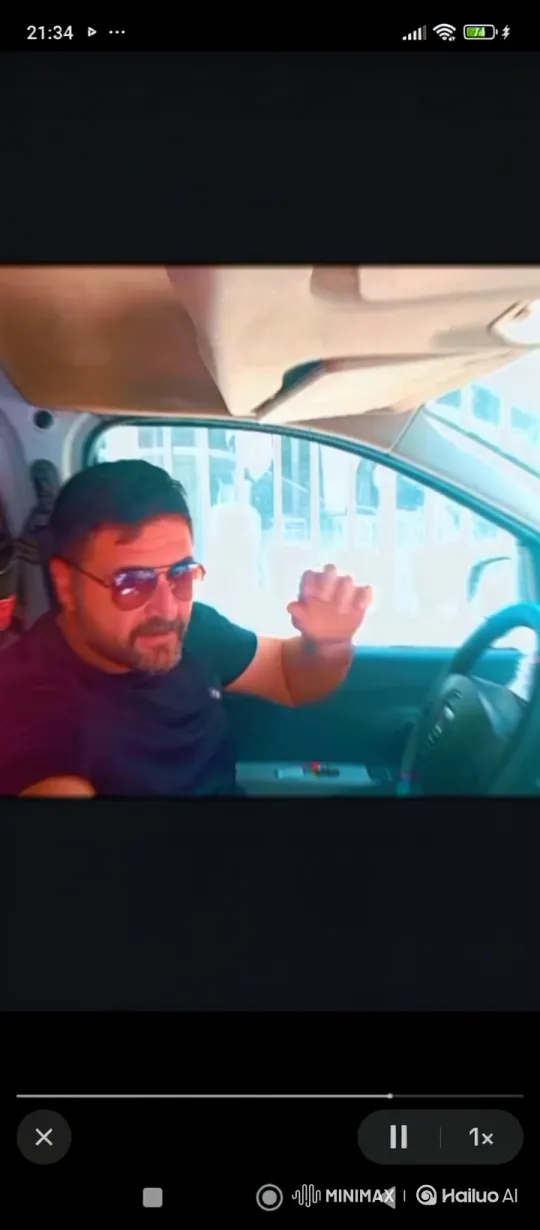 Middle-Aged Man in Car Confronted by Police – AI Generated Video | Hailuo AI