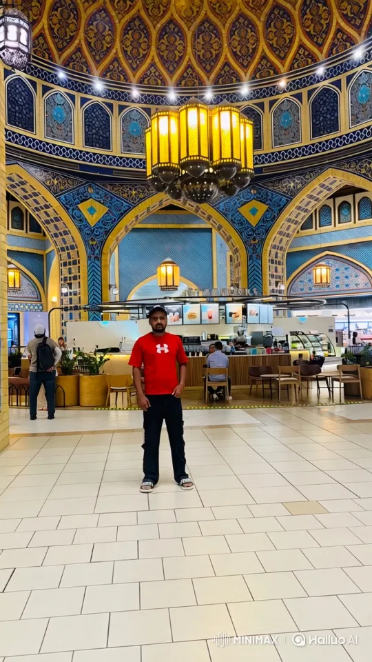 Grand Hall with Intricate Ceiling and Central Figure – AI Generated Video | Hailuo AI