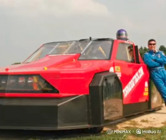 Man's Vehicle Engulfed by Abruptly Forming Tornado – AI Generated Video | Hailuo AI