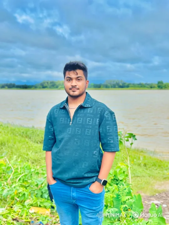 Young Couple Shares a Peaceful Moment by the River – AI Generated Video | Hailuo AI