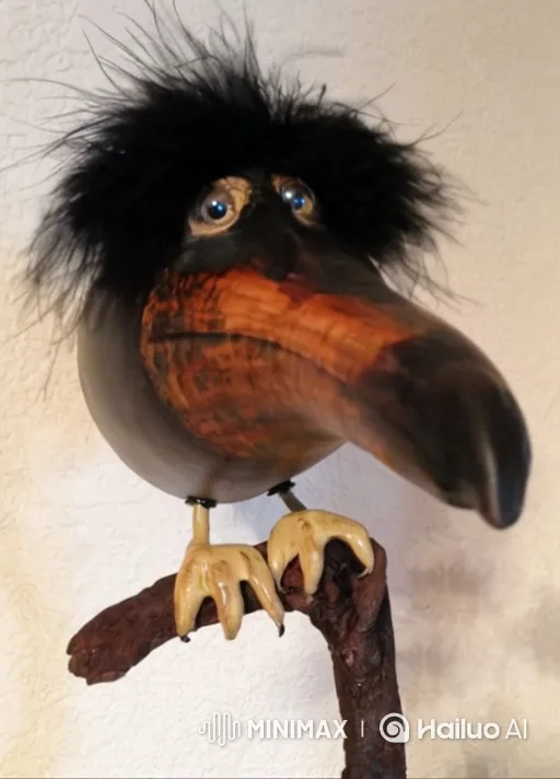 Skebob the Bird-Like Creature Steals from Bank, Flees Police – AI Generated Video | Hailuo AI