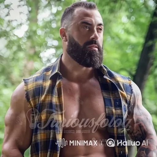 Man in Forest Greets Viewers with Warm Smile and Wave – AI Generated Video | Hailuo AI