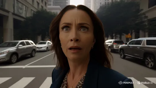 Woman Stunned as City Cars Transform into Dragons – AI Generated Video | Hailuo AI