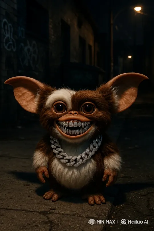 Creepy Gizmo Creature Lurks in Urban Horror Documentary – AI Generated Video | Hailuo AI