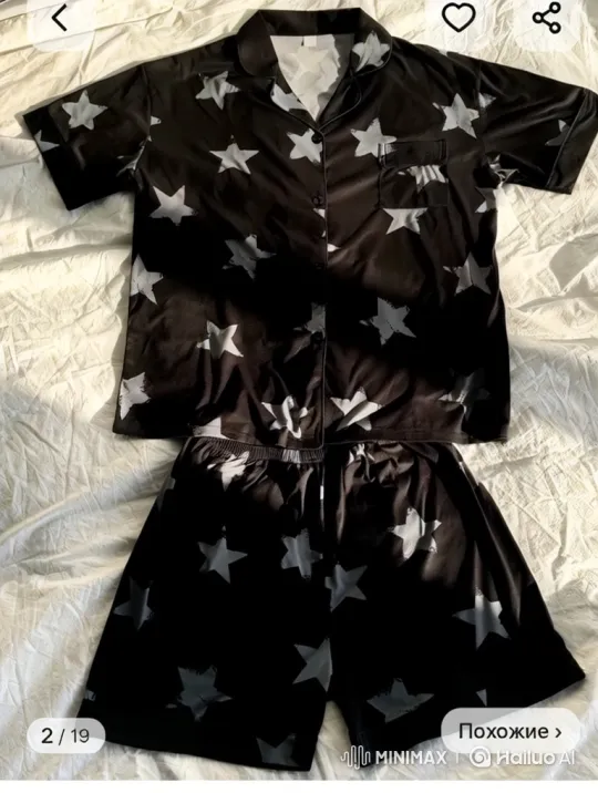 Model Showcases Comfort in Black Silk Pajamas – AI Generated Video | Hailuo AI