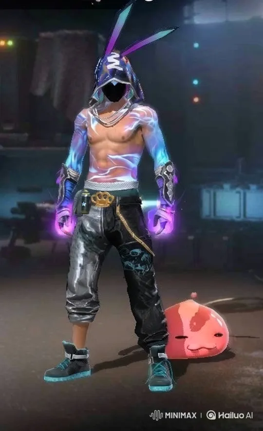 Vibrant, Hooded Protagonist Showcases Power in Industrial Setting – AI Generated Video | Hailuo AI