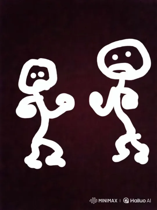 Stick Figures Face Dragon in Epic Battle Arena – AI Generated Video | Hailuo AI