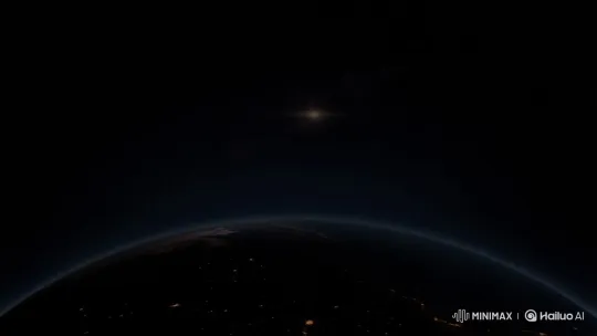 Creation of Sun, Moon, and Stars Illuminating Earth – AI Generated Video | Hailuo AI