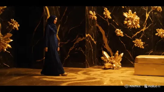 Mafia House: Luxury Bed with Hijabi Girl – AI Generated Video | Hailuo AI