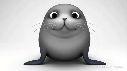 Adorable Seal Performs Blink and Jump – AI Generated Video | Hailuo AI