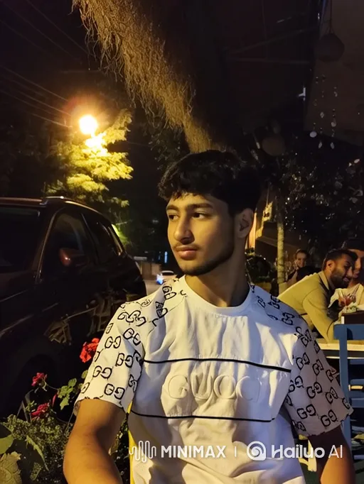 Young Man Surprised and Handcuffed by Police at Outdoor Cafe – AI Generated Video | Hailuo AI