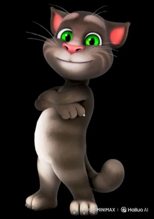Animated Cat Shocked and Unconscious After Bright Light – AI Generated Video | Hailuo AI