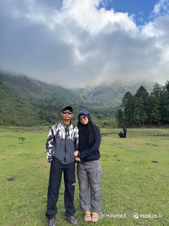 Vast Landscape Revealed: Couple in Mountain Valley to Earth in Space – AI Generated Video | Hailuo AI