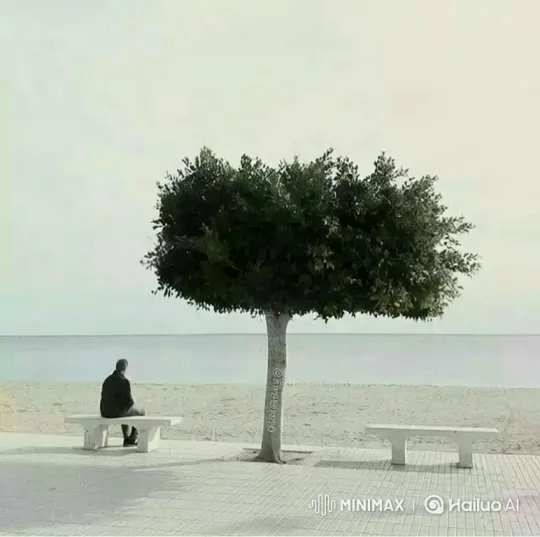 A Solitary Man Reflects on a Phantom Memory by the Sea – AI Generated Video | Hailuo AI