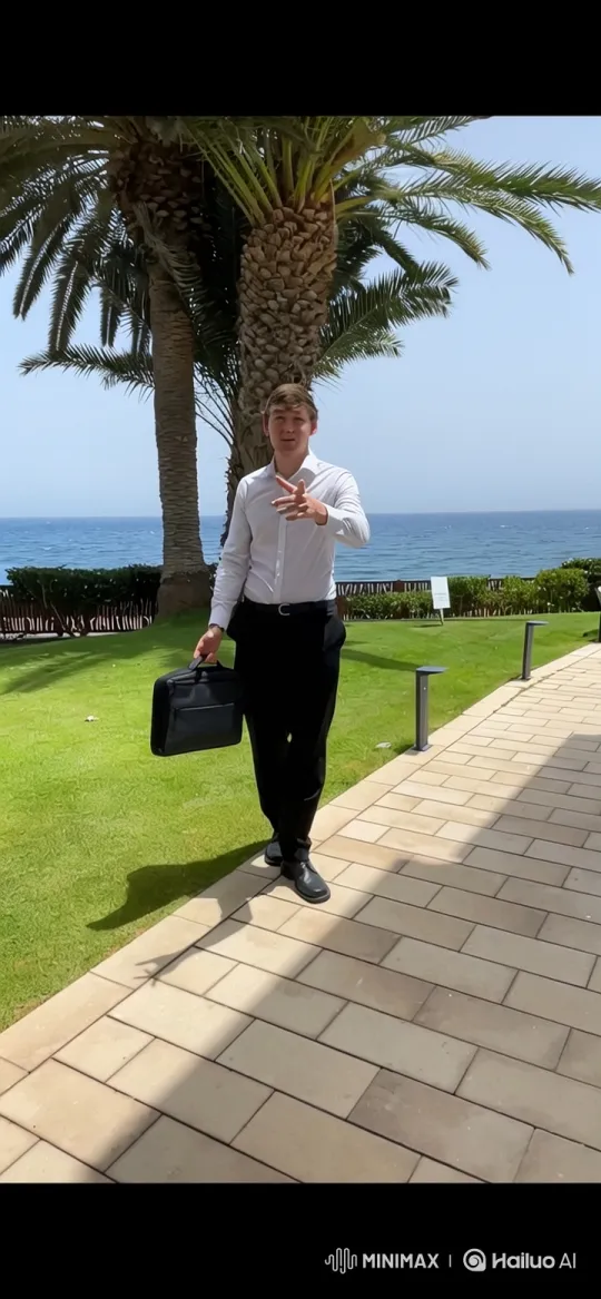 Orbit-to-Canary-Islands Zoom: Resort to Ground Level – AI Generated Video | Hailuo AI