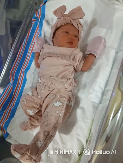 Newborn Baby Dances Defiantly in Hospital Bassinet – AI Generated Video | Hailuo AI