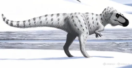 Arctic Tyrannosaur in Snowy Landscape – AI Generated Video | Hailuo AI