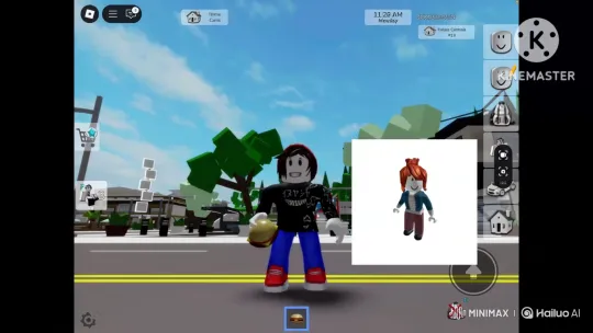 Roblox Avatar Bonds with Baby Avatar in Suburban Setting – AI Generated Video | Hailuo AI