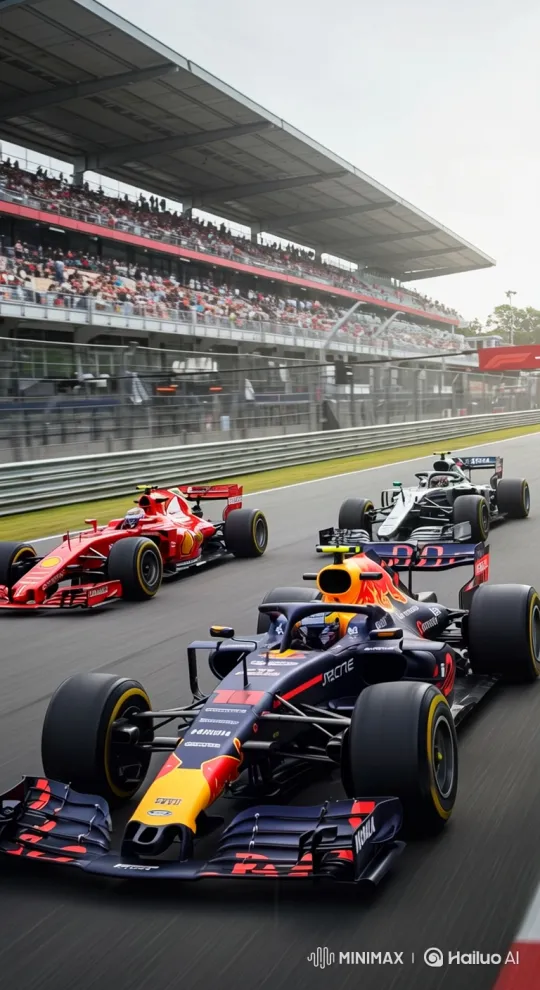 Formula 1 Collision: Red Bull, Ferrari, Mercedes Crash – AI Generated Video | Hailuo AI
