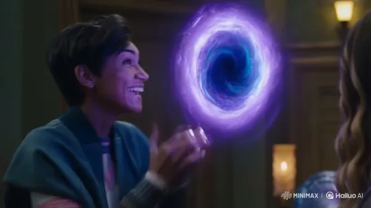 Excited Person Showcases Fortnite Portal in Realistic Setting – AI Generated Video | Hailuo AI