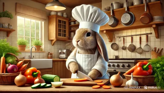 Chef BunBun's Dramatic Kitchen Rant – AI Generated Video | Hailuo AI