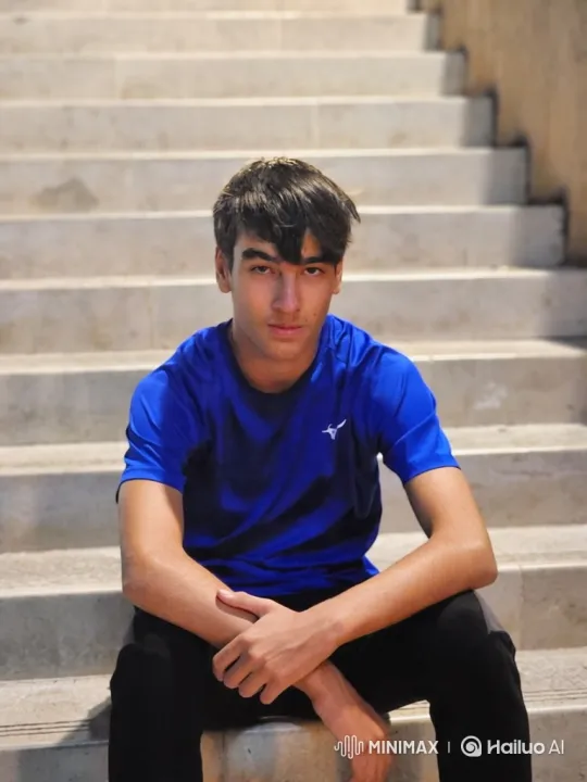 Young Man's Journey from Seriousness to Joyful Laughter – AI Generated Video | Hailuo AI