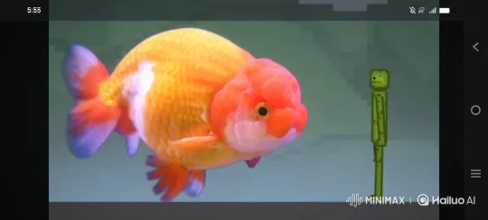Pixelated Figure vs. Goldfish: A Digital Duel – AI Generated Video | Hailuo AI