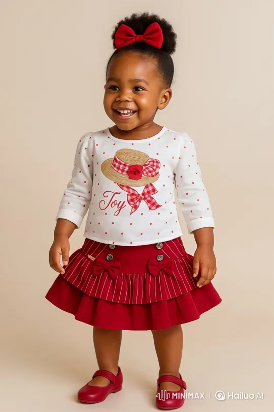 Joyful African Girl in Stylish Outfit Performing a Graceful Spin – AI Generated Video | Hailuo AI