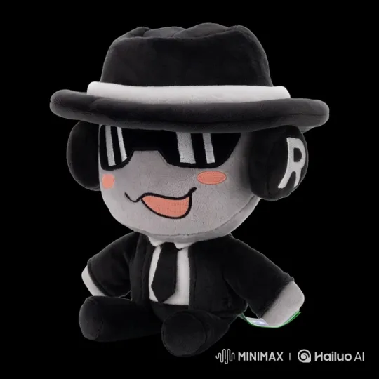 Plush Toy Plays Poker with Invisible Opponent – AI Generated Video | Hailuo AI