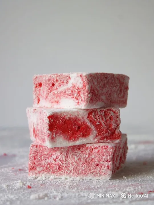 Artisanal Cutting and Stacking of Marbled Confections – AI Generated Video | Hailuo AI