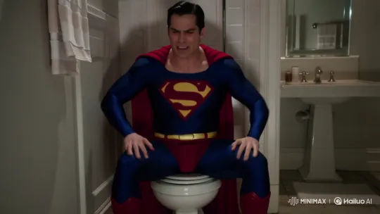 Superman Struggles on Toilet in Realistic Clip – AI Generated Video | Hailuo AI