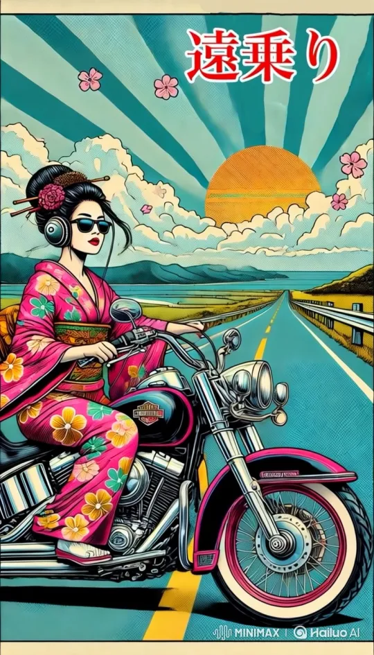 Leisurely Motorcycle Ride on Coastal Highway – AI Generated Video | Hailuo AI