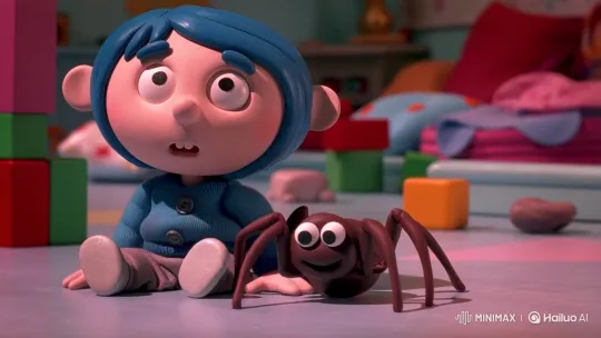 Boy Overcomes Fear of Spiders with Gentle Interaction – AI Generated Video | Hailuo AI
