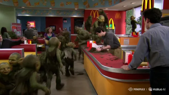 Goblins Cause Chaos and Assault Customer in McDonald's – AI Generated Video | Hailuo AI