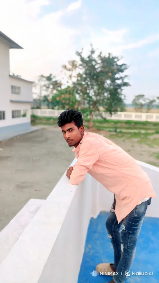 Young Couple Shares Silent Moment in Golden Hour Park – AI Generated Video | Hailuo AI