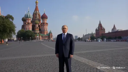 Putin Congratulates Best Teacher Marina on Red Square – AI Generated Video | Hailuo AI