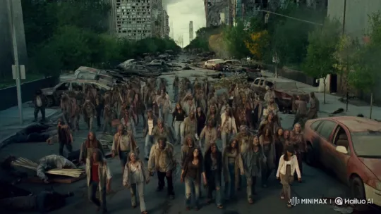 Zombie Horde Overwhelms Post-Apocalyptic Cityscape – AI Generated Video | Hailuo AI