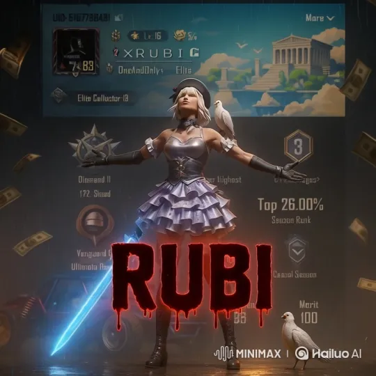 Fantasy Heroine 'Rubi' Showcases Magical Power in Dark Rainy Scene – AI Generated Video | Hailuo AI