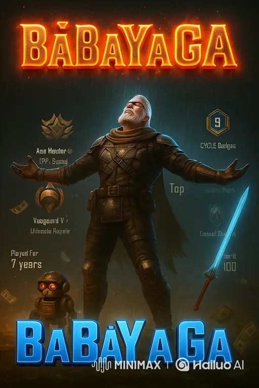 Warrior's Awakening: Intense Glow and Sword Pulse in 'BABAYAGA' – AI Generated Video | Hailuo AI