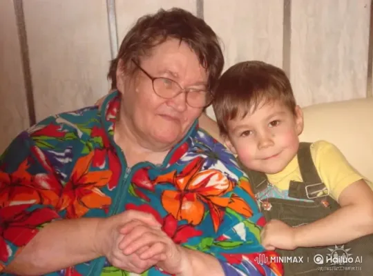 Grandmother and Grandson Share Tender Moment – AI Generated Video | Hailuo AI