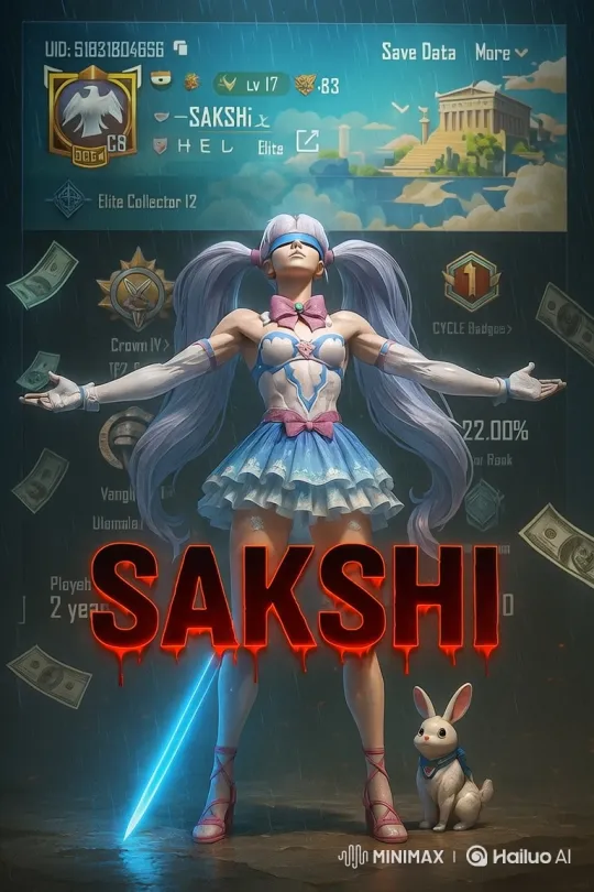 Magical, Powerful Character "SAKSHI" in a Video Game Art Style – AI Generated Video | Hailuo AI