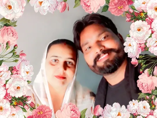 Couple's Intimate Moment with Floral Background – AI Generated Video | Hailuo AI